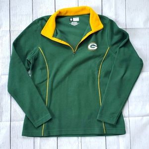 Green Bay Packers Ladies Small Long Sleeve 1/4 Zip Fleece